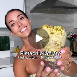 High Protein Pistachio Gelato