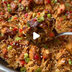 Honey, Garlic And Chilli Chicken And Rice