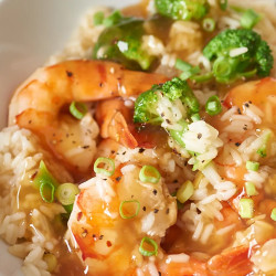 Honey-garlic Shrimp Stovetop Rice Casserole