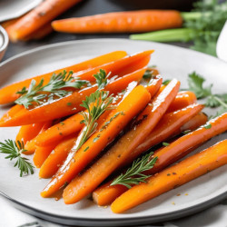 Maple-ginger Glazed Carrots