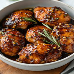 Irresistibly Juicy Balsamic Fig Glazed Chicken Thighs