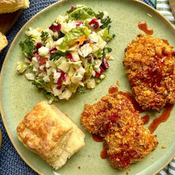 Oven Fried Hot Honey Chicken