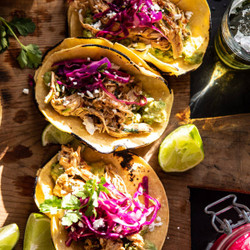 Slow Cooker Chipotle Orange Street Tacos.