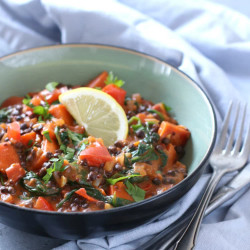Vegetarische Linzen Curry