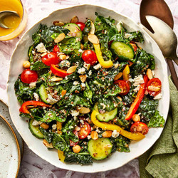 Kale &amp; Quinoa Salad With Lemon Dressing