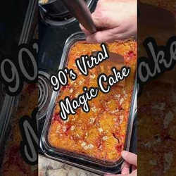 90s Magic Cake With Strawberries easy baking desserts must