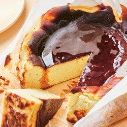 Honey-glazed Basque Burnt Cheesecake