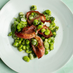 Broad Beans With Dill And Bacon