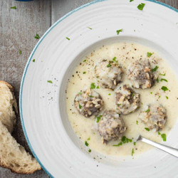 Youvarlakia (greek Meatball Soup)