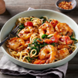 Chilli &amp; Garlic Prawn Linguine
