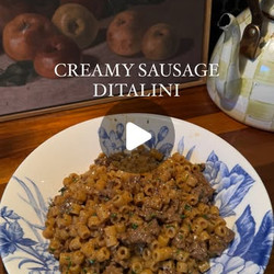 Creamy Sausage Ditalini