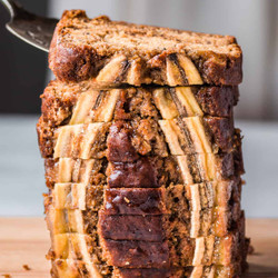 Rainbow Plant Life Vegan Banana Bread