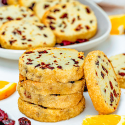 Cranberry Orange Icebox Cookies