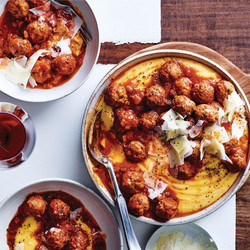 Pork Mince Meatballs With Polenta Recipe