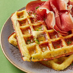 Cheddar And Chive Waffles