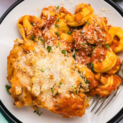 Crockpot Chicken Parmesan With Tortellini