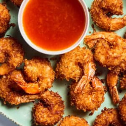 Coconut Shrimp With Spicy Apricot Dipping Sauce