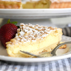 Authentic Italian Torta Della Nonna (custard Filled Tart) dessert