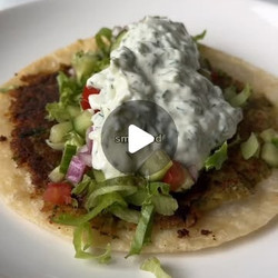 Smashed Falafel Tacos