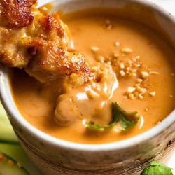 Thai Chicken Satay With Peanut Sauce