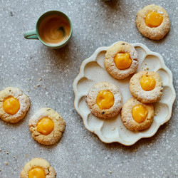Lemon And Thyme Thumbprint Cookies