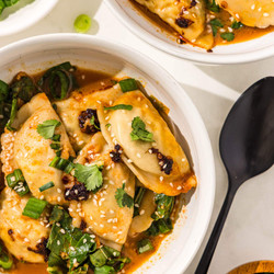 One Pan Dumplings (15 Minute Dinner!)