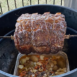 Hickory Smoked Standing Rib Roast On The 22" Weber Performer (holiday Favorite!)