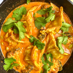 Thai Red Curry Baked Dumplings