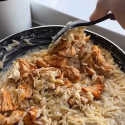 Creamy Parmesan Chicken Orzo