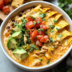 Delicious Chicken Enchilada Soup