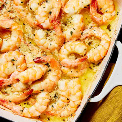 Shrimp Scampi Bake