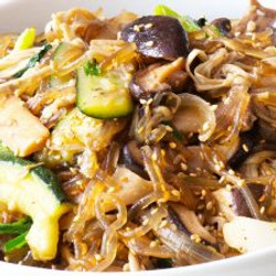 Mushroom Japchae Noodles