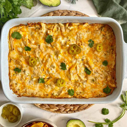 Sour Cream Chicken Enchilada Casserole