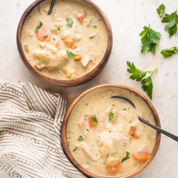 Creamy Turkey And Dumplings Soup