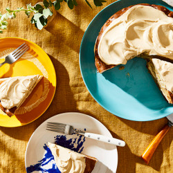 Apple And Olive Oil Cake With Maple Icing
