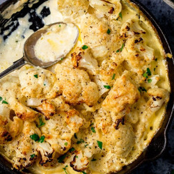 Easy flourless Cauliflower Cheese