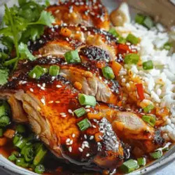 Caramelised Soy Chicken In Garlic Ginger Broth With Rice