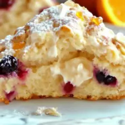 Cranberry Orange Sour Cream Scones