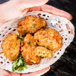 Bacalaitos [recipe + Video] Codfish Fritters