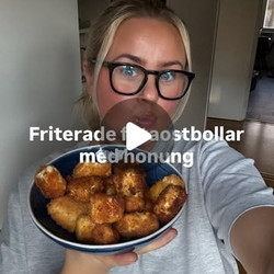 Friterade Fetaostbollar Med Honung