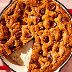 Giant Chocolate Chip Skillet Cookie