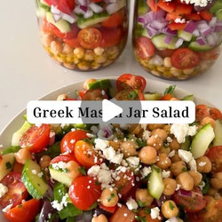 Greek Mason Jar Salads