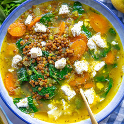 Quick Lemon Lentil Soup With Canned Lentils