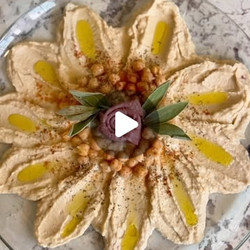 Hummus Flower Platter