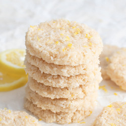 4 Ingredient Healthier No Bake Lemon Cookies