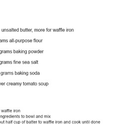 Tomato Waffles