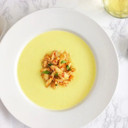 Vichyssoise With Chilli Crab