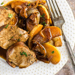 Pork Tenderloin With Onions And Apples