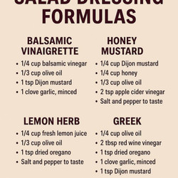 Homemade Salad Dressing Formulas – Easy &amp; Healthy Recipes