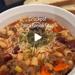 Crockpot Pasta Fagioli Soup